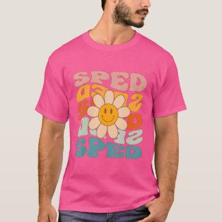 Retro Daisy Groovy Special Education Sped Teacher  T-Shirt