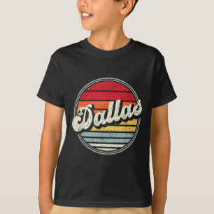 Retro Dallas Home State Cool 70s Style Sunset Men T-Shirt
