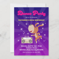 Retro Dance Disco Milestone 50th Birthday Dog Part