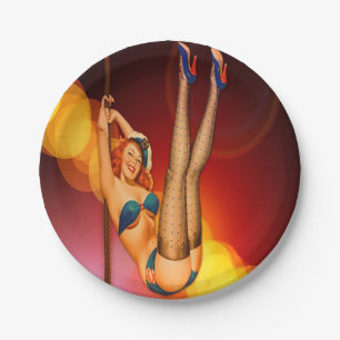 Retro Dance Entertainer Party Paper Plates