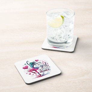 Retro Dance Just A Girl Who Loves to Dance Coaster