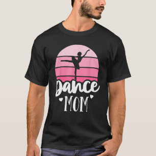 Retro Dance Mum Vintage Pink Ballerina Shirt Balle