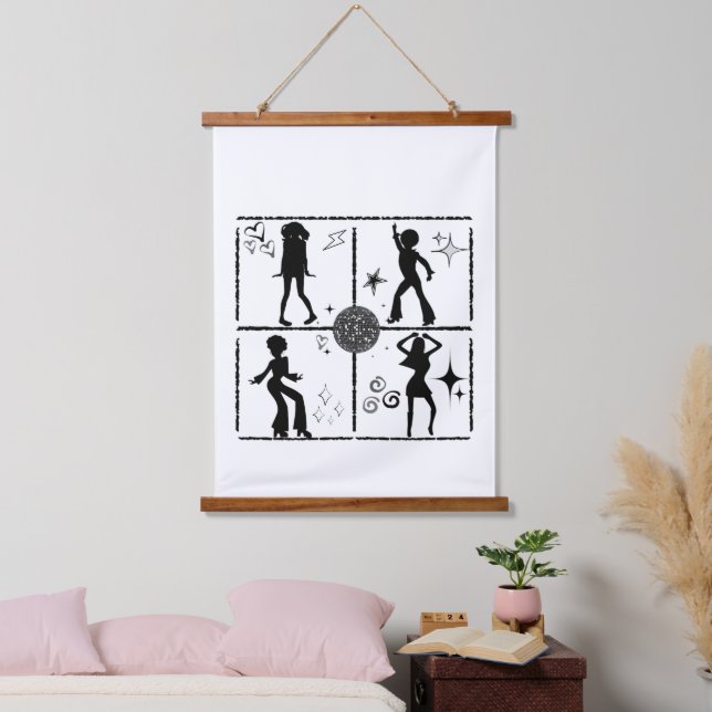 Retro Dance Wall.w Hanging Tapestry (Bedroom)