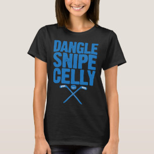 Retro Dangle Snipe Celly Quote - Ice Hockey Player T-Shirt