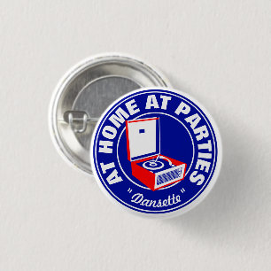Retro Dansette Bermuda record player 3 Cm Round Badge