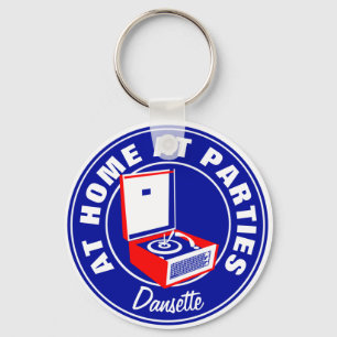 Retro Dansette Bermuda record player Key Ring