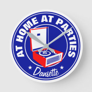 Retro Dansette record player Acrylic Wall Clock