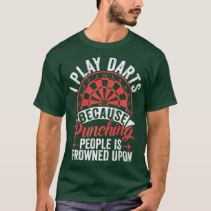 Retro Dartboard Dartboard 180 for Men Dart Players T-Shirt