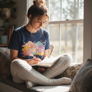 Retro Day Dreamer Aesthetic - Vintage 70s Groovy Tri-Blend Shirt