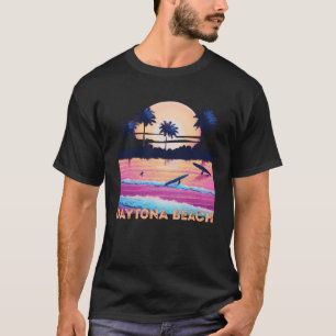 Retro Daytona Beach Florida Souvenir Surf T-Shirt