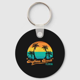 Retro Daytona Beach Mens Womens Cool Florida Beach Key Ring