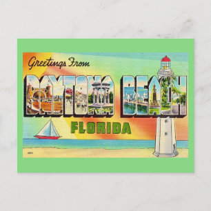 Retro Daytona Beach Postcard