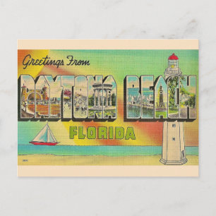 Retro Daytona Beach Postcartd Postcard