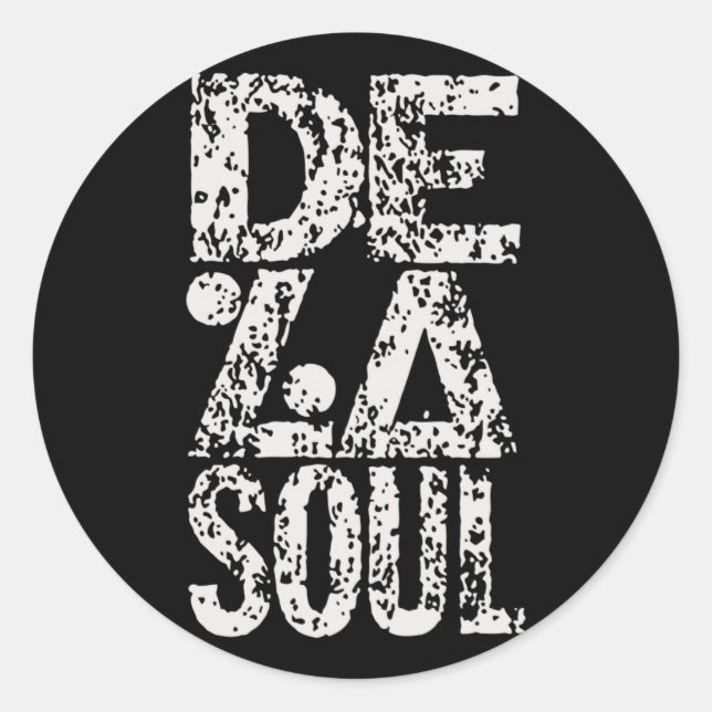 Retro De La Soul Cool Music Gifts For Fan Classic Round Sticker (Front)