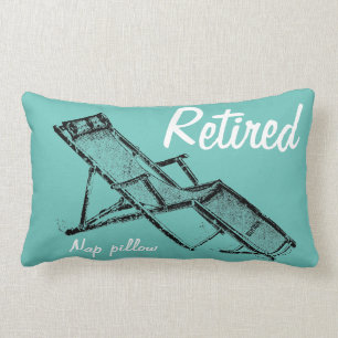 Retro Deckchair Retired Nap Lumbar Pillow 2