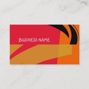 Retro Decor Abstract Art Business Cards