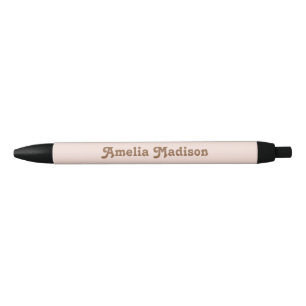 Retro Decorative Pink Brown Pen