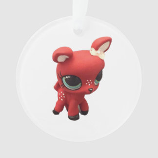 Retro Deer Christmas Ornament