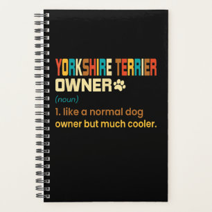 Retro Definition Yorkshire Terrier Owner Planner