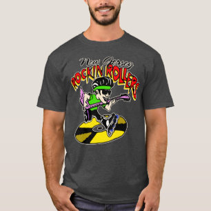 Retro Defunct New Jersey Rockin Rollers Hockey T-Shirt