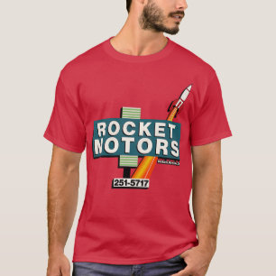 Retro Defunct Rocket Motors Auto Dealership Tulsa  T-Shirt