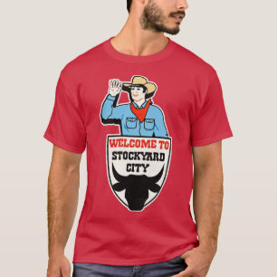 Retro Defunct STOCKYARD CITY Oklahoma Sign T-Shirt