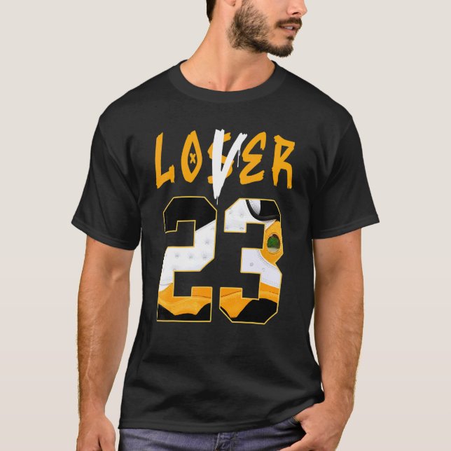 Retro Del Sol 13s Tee Number 23 Loser  Drip 13 Del (Front)