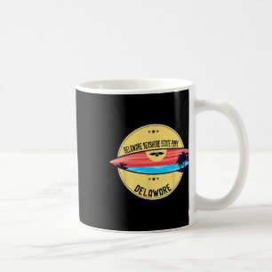 Retro Delaware Delaware Seashore State Park Beach Coffee Mug