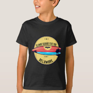 Retro Delaware Delaware Seashore State Park Beach T-Shirt