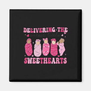 Retro Delivering Cutest Little Sweethearts L And D Magnet