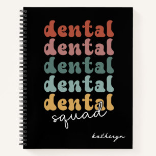 Retro Dental Squad   Dental Team   Dental Staff  Notebook