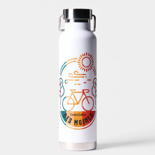 Retro Des Moines Bike Trail. Water Bottle