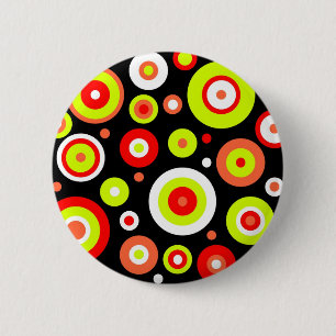 Retro design 6 cm round badge