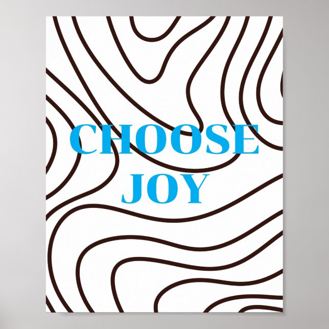 Retro design, Choose Joy Poster  (Front)