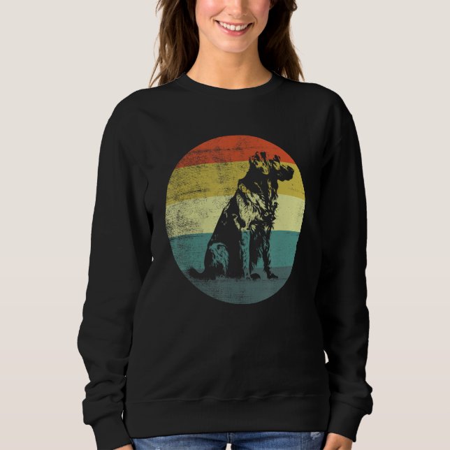 Retro Design Kuvasz Dog Sweatshirt (Front)