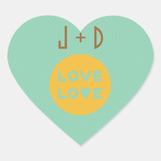 Retro Design Love Stickers