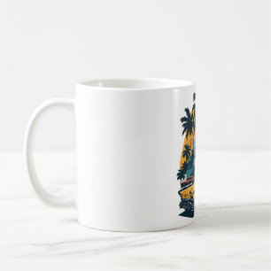 retro design of classic car coffee mug