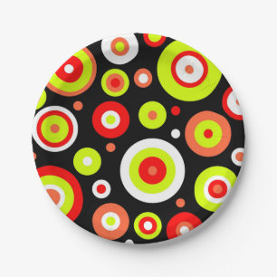 Retro design paper plate