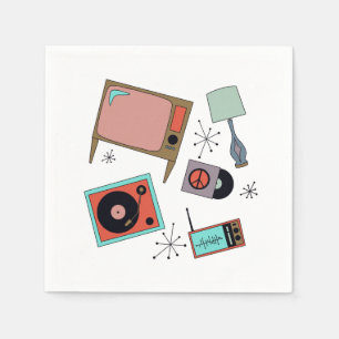 Retro designs  napkin