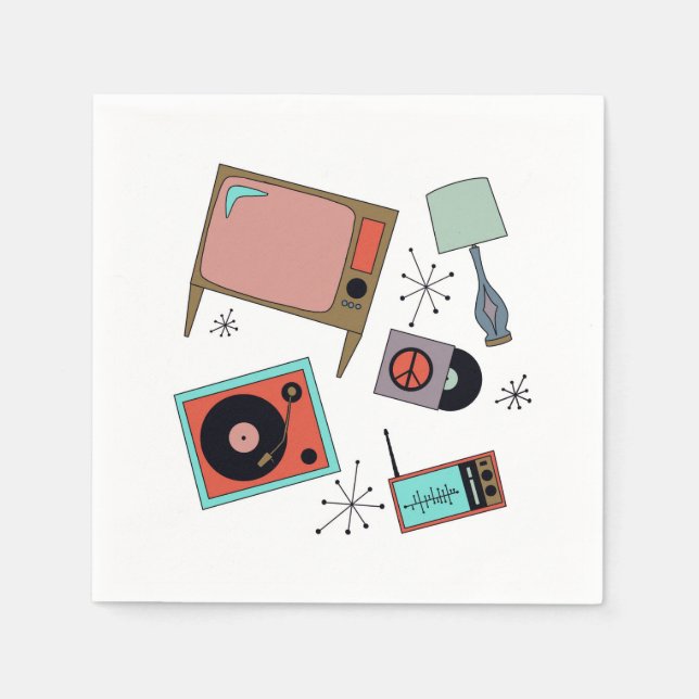 Retro designs  napkin (Front)