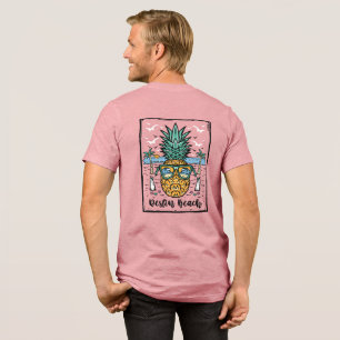 Retro Destin Beach the artwork is in both sides Tri-Blend Shirt