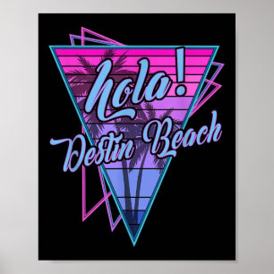 Retro Destin - Hola Destin Beach Florida Vintage Poster