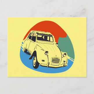 Retro Deux Chevaux the tin snail Postcard