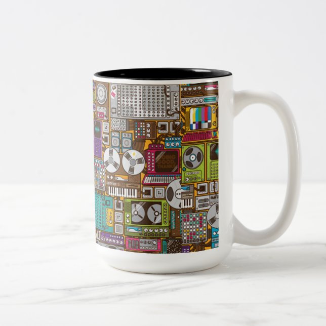 Retro Devices Recording Studio Mug (Right)