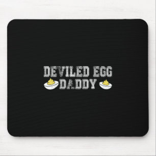 Retro Deviled Egg Daddy Funny Thanksgiving Fathers Mouse Pad