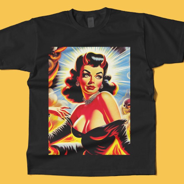 Retro Devilish Pinup T-Shirt (Creator Uploaded)