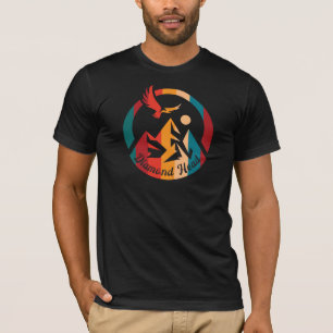 Retro Diamond Head Hike Sunset T-Shirt