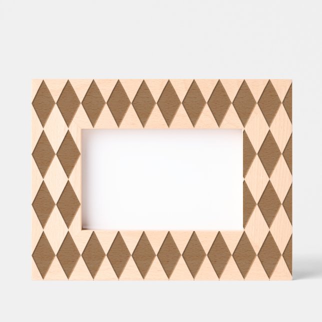 Retro Diamond Pattern  Etched Frames (Front)