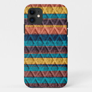 Retro diamond rust metal stripes Case-Mate iPhone case