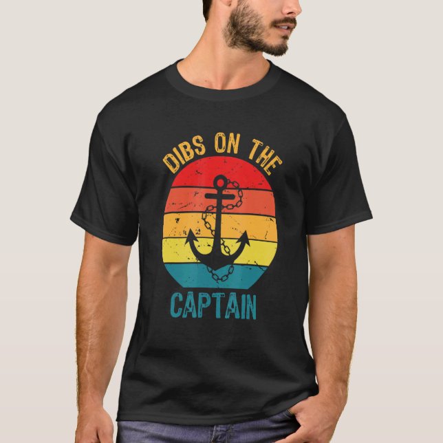 Retro Dibs on the Captain Pirate T-Shirt (Front)